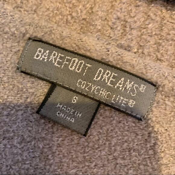 Barefoot Dream Cozy Chic Lite knit gray open front cardigan size Small - Picture 11 of 15